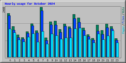 Hourly usage for October 2024